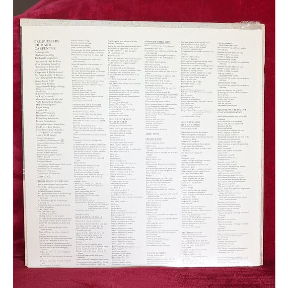 CARPENTERS-Made In America- original 1981 A&M Records SP-3723- Shrink! Ex/Ex - Picture 8 of 10